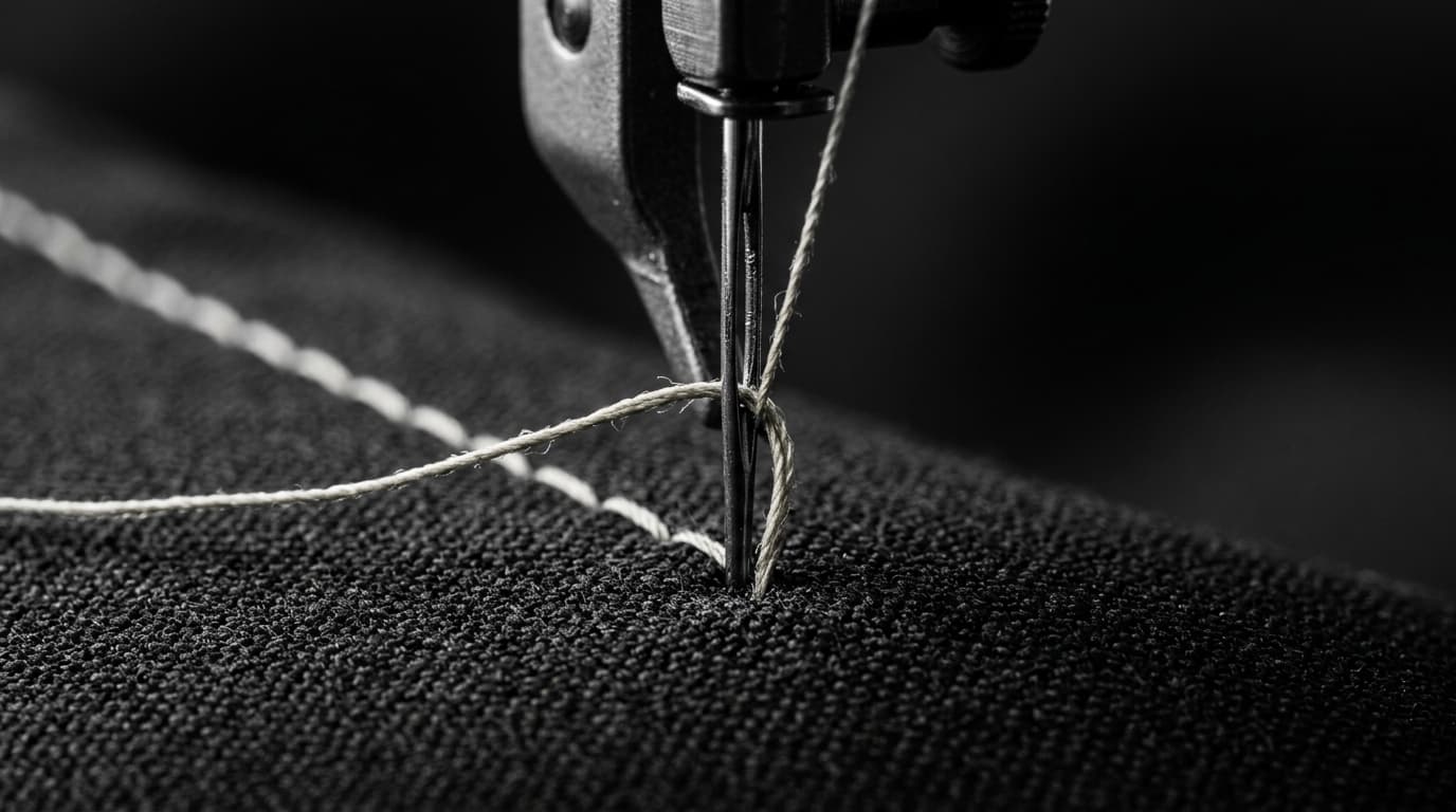 Stitched for durability.